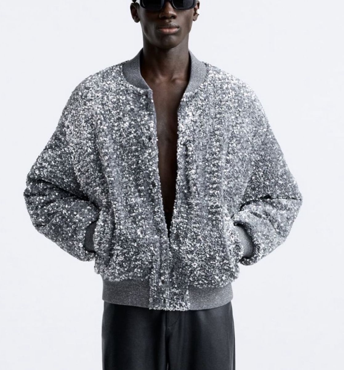 ジャケット・アウター Yves Laurent Glitter Knit 00s JKT Saint