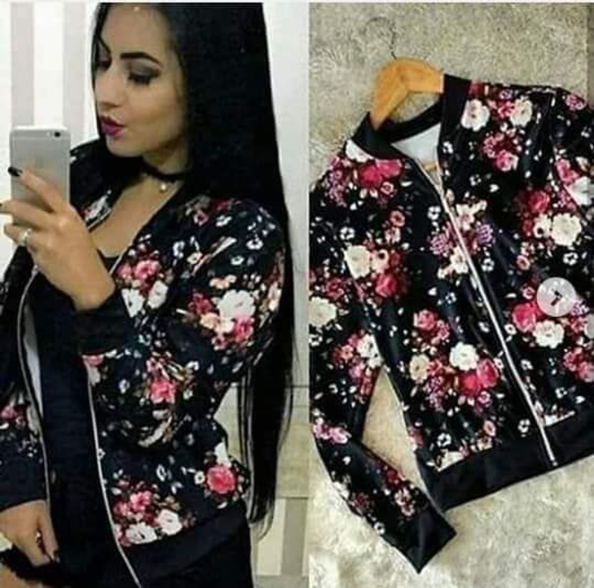 jaqueta feminina florida