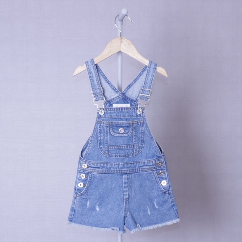 Jardineira Azul Jeans Infantil Zara Roupa Infantil para Menina Zara Usado  84294287 enjoei