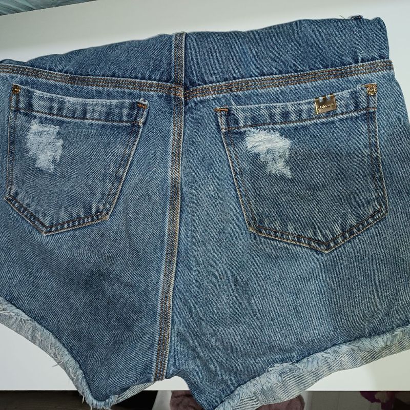 Jardineira Curta Jeans Sal E Pimenta Usado 110832043 enjoei