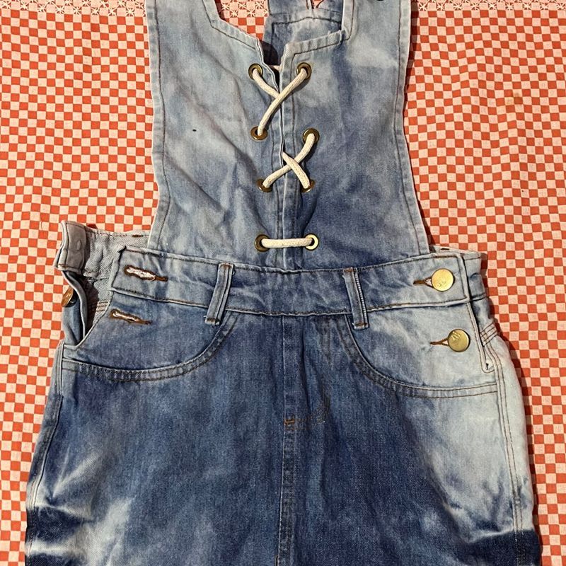 Jardineira Jeans Macac o Feminino Sal E Pimenta Usado 88784069