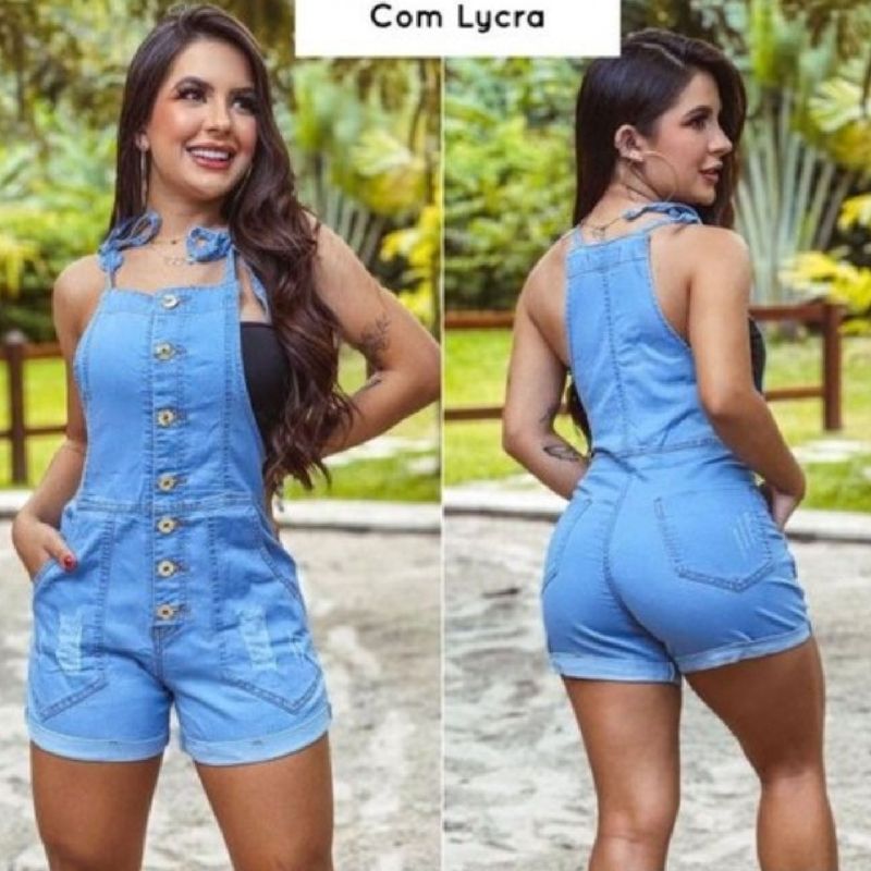 Jardineira jeans hot sale feminina 2019