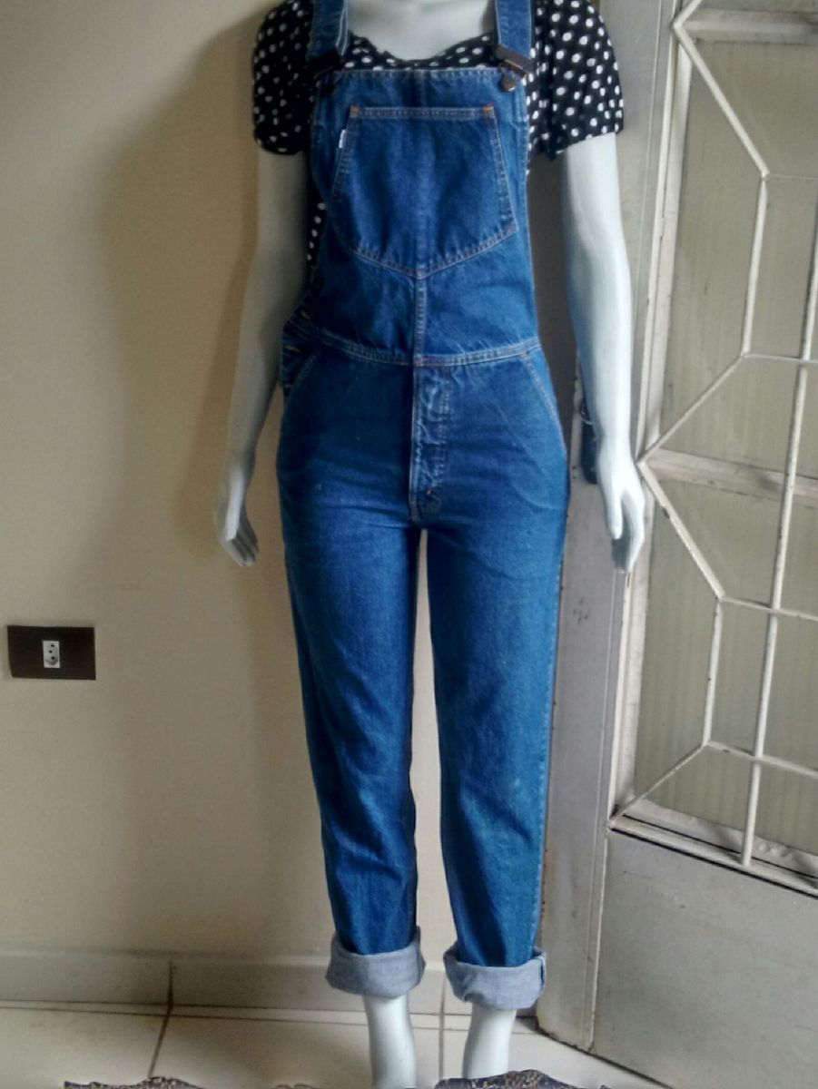 macacão jeans feminino levis