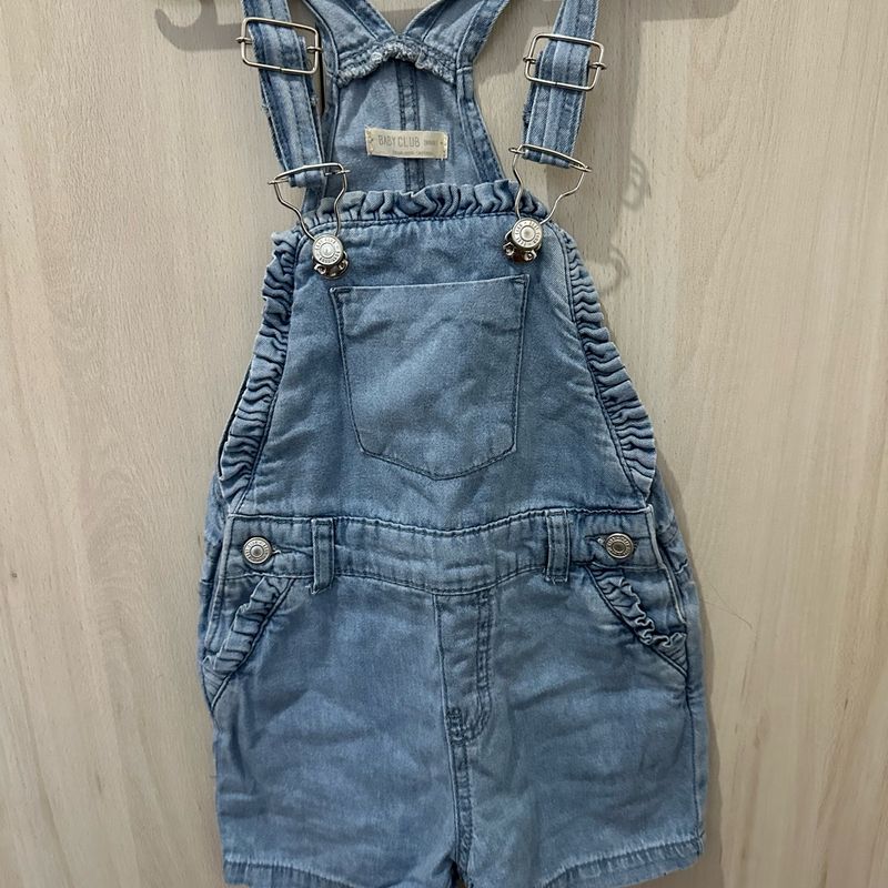 Jardineira jeans 2024 infantil renner