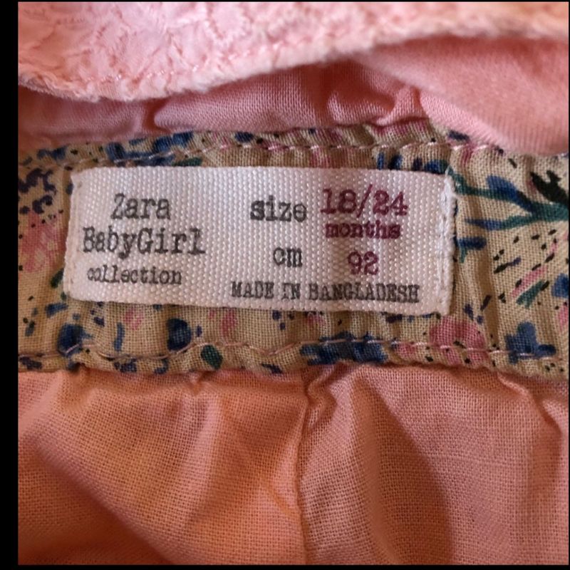 Preços baixos em Zara Rosa Tamanho 18-24 Meses de roupas para