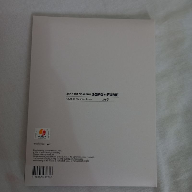 Jayb (Got7) Álbum Somo Fume | Item de Música Got7 Jayb Usado