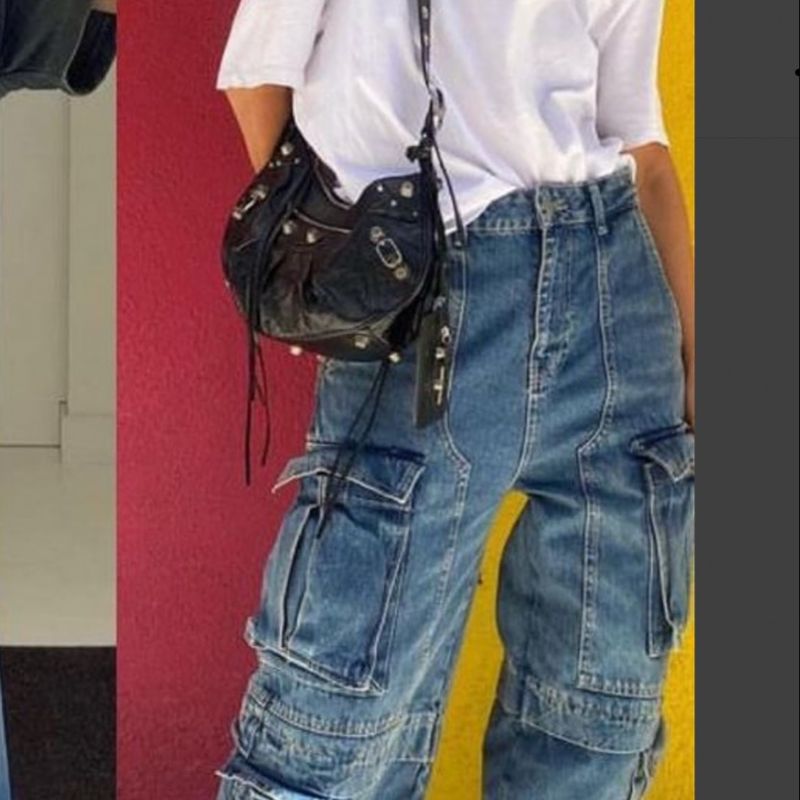 Jeans Cargo Zara Calça Feminina Zara Usado 92185972 enjoei