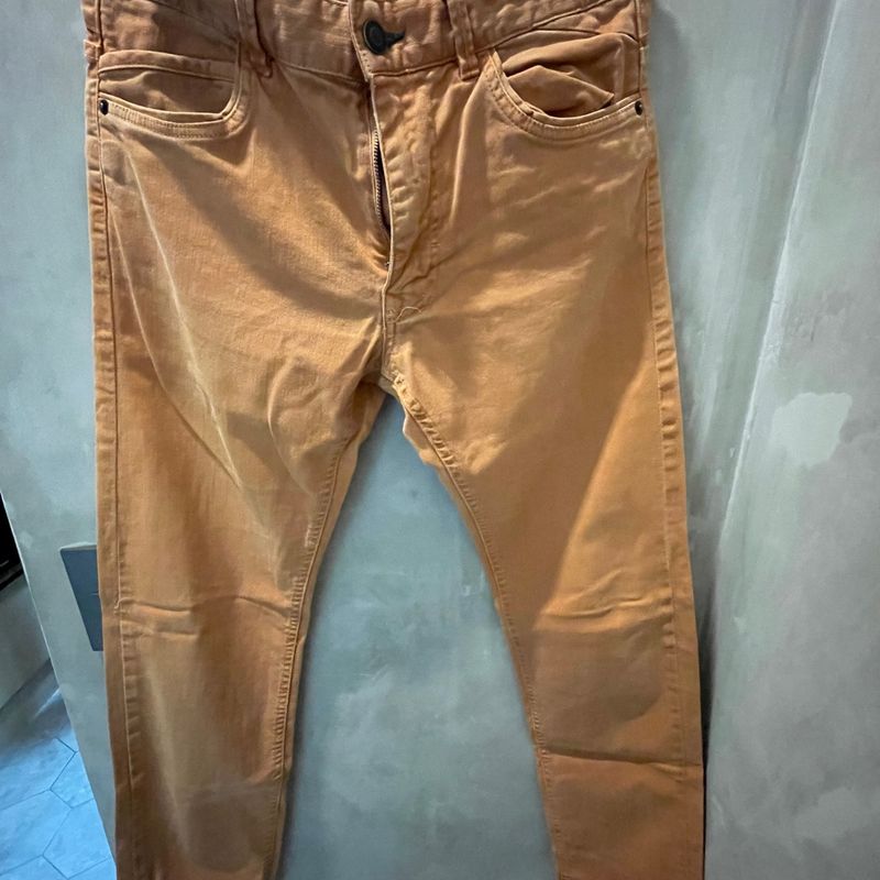 Jeans Cor de Tijolo Calça Masculina Springfield Usado 89603565