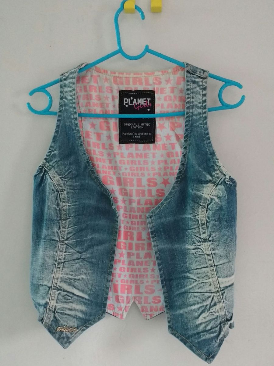 colete jeans planet girl