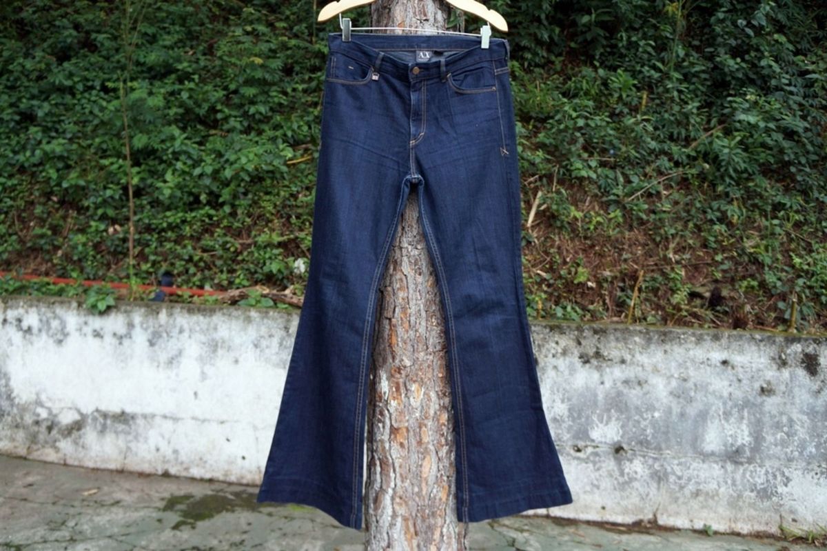jeans flare da armani - calças armani