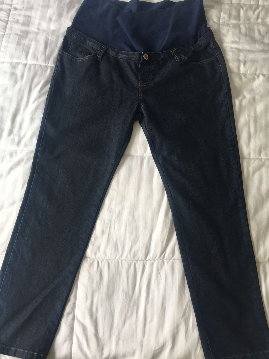 calça jeans para gestante plus size