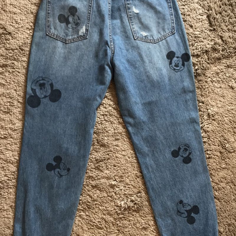 H and m outlet mickey jeans