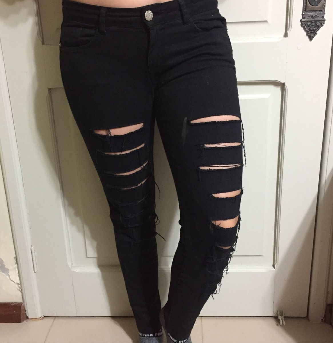 calça preta renner