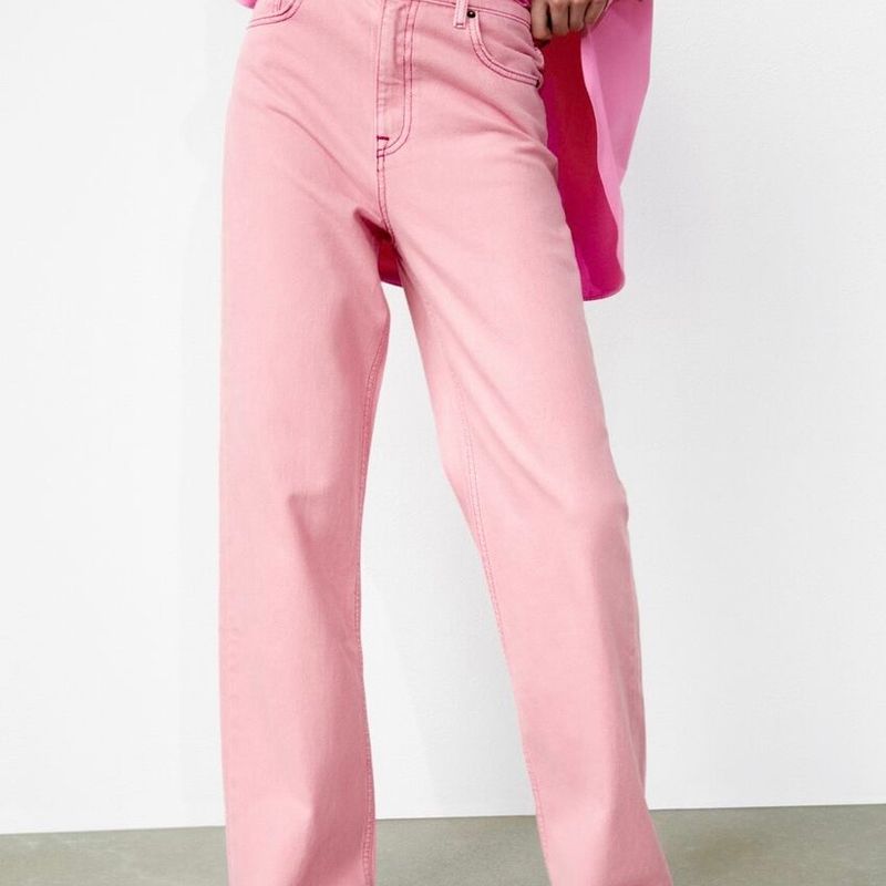 Zara Pink Stretchy Jeans