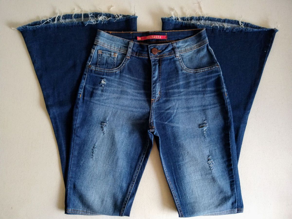 calça jeans super flare