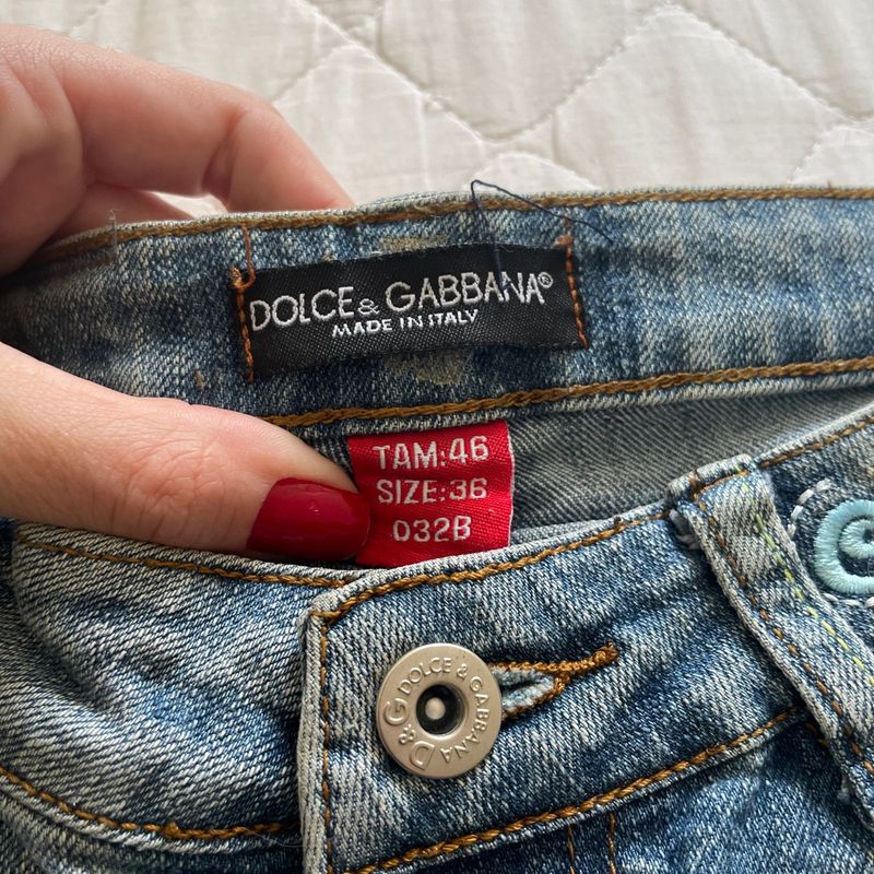 Calça jeans dolce gabbana 2024 feminina