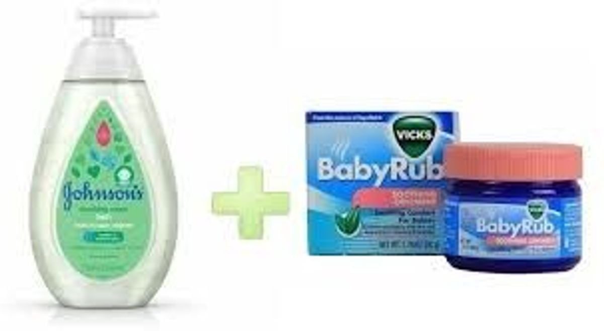 Jhonson's Baby Soothing Vapor Bath 400 Ml + Vick Baby Rub 01 | Item ...