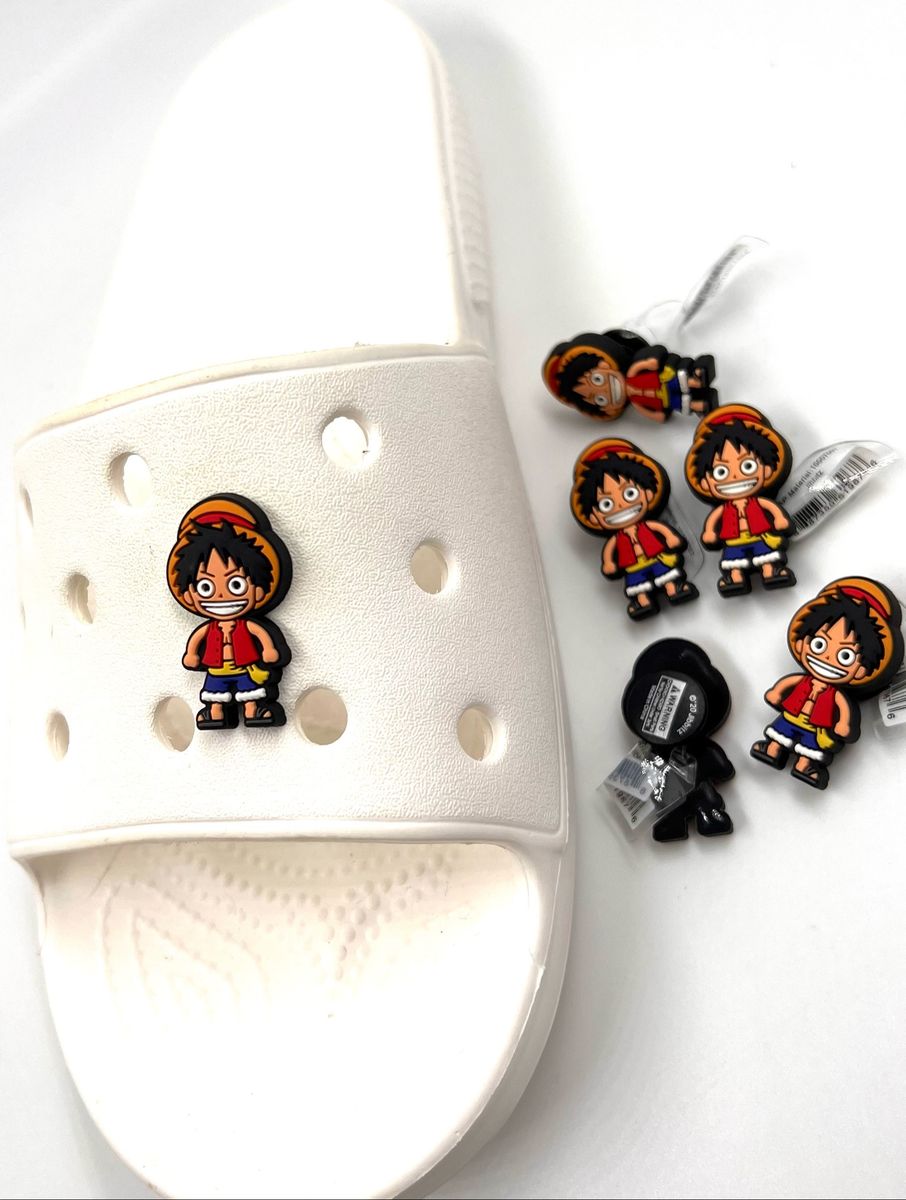 Jibbitz para Crocs, Monkey D. Luffy Anime Item Infantil Crocs Nunca