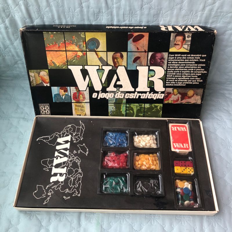Jogo de tabuleiro War edição especial da Grow. Completo.