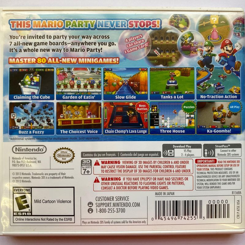 MARIO PARTY ISLAND TOUR, Jogos 3DS Promoção