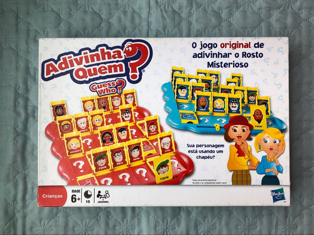 Jogo Adivinha Quem Hasbro O Verdadeiro Cara A Cara Completo Jogo De Tabuleiro Hasbro Usado 1353