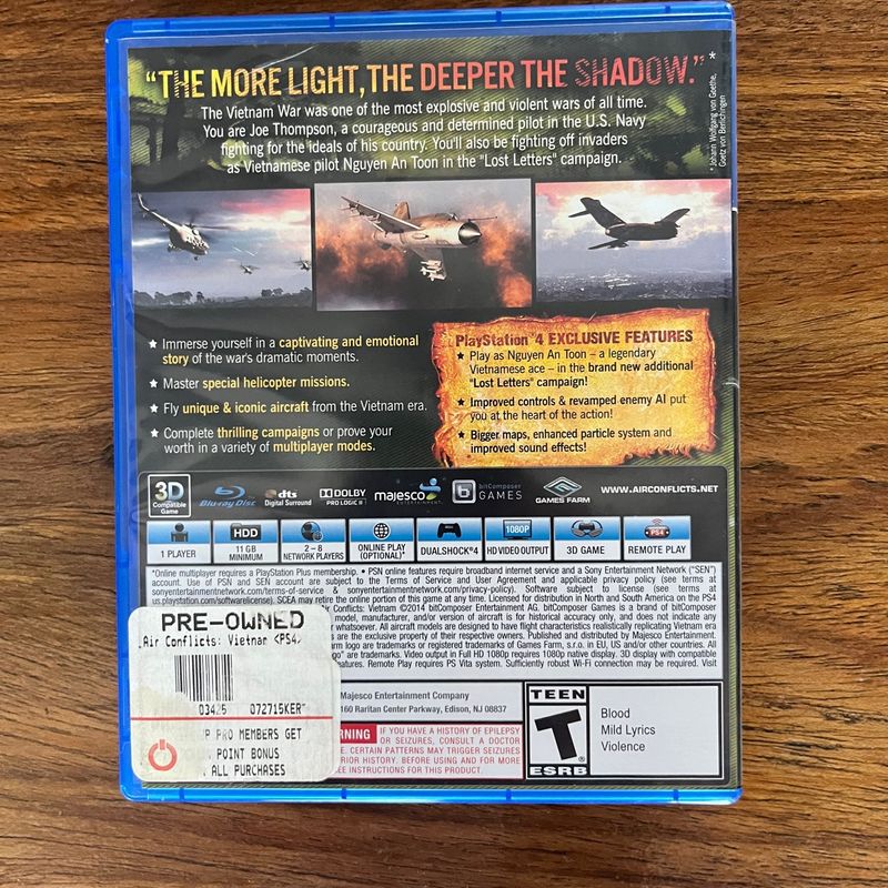 Air Conflicts Vietnam (Usado) - PS4 - Shock Games