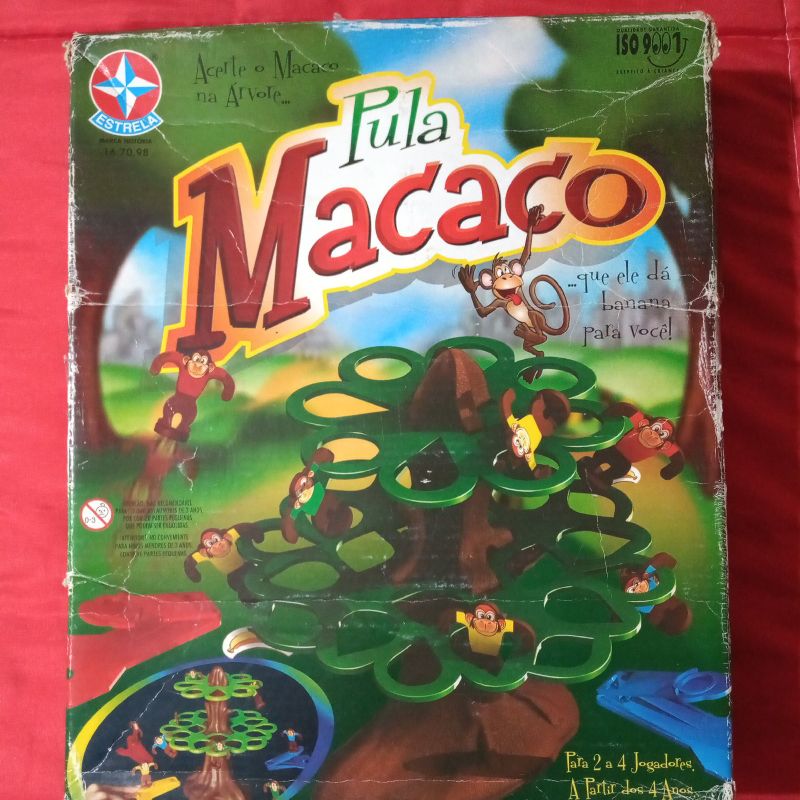 Jogo Antigo Pula Macaco, Brinquedo Estrela Usado 44034990