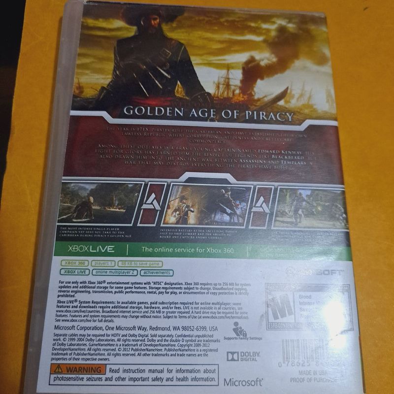 Assassin`s Creed IV: Black Flag - Xbox 360 Desbloqueado