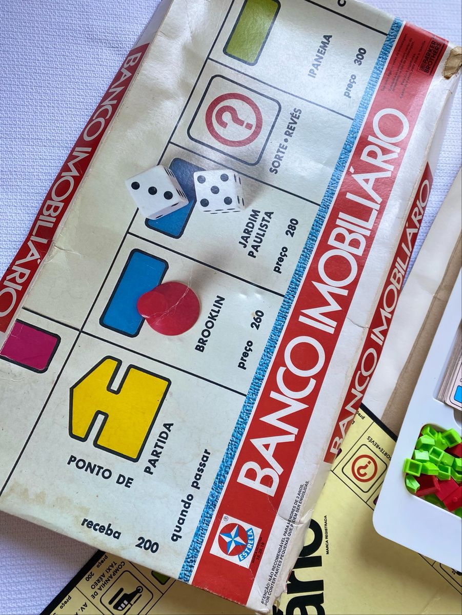 Jogo Banco Imobiliário Retro Original Anos 80 | Produto Vintage e Retro ...