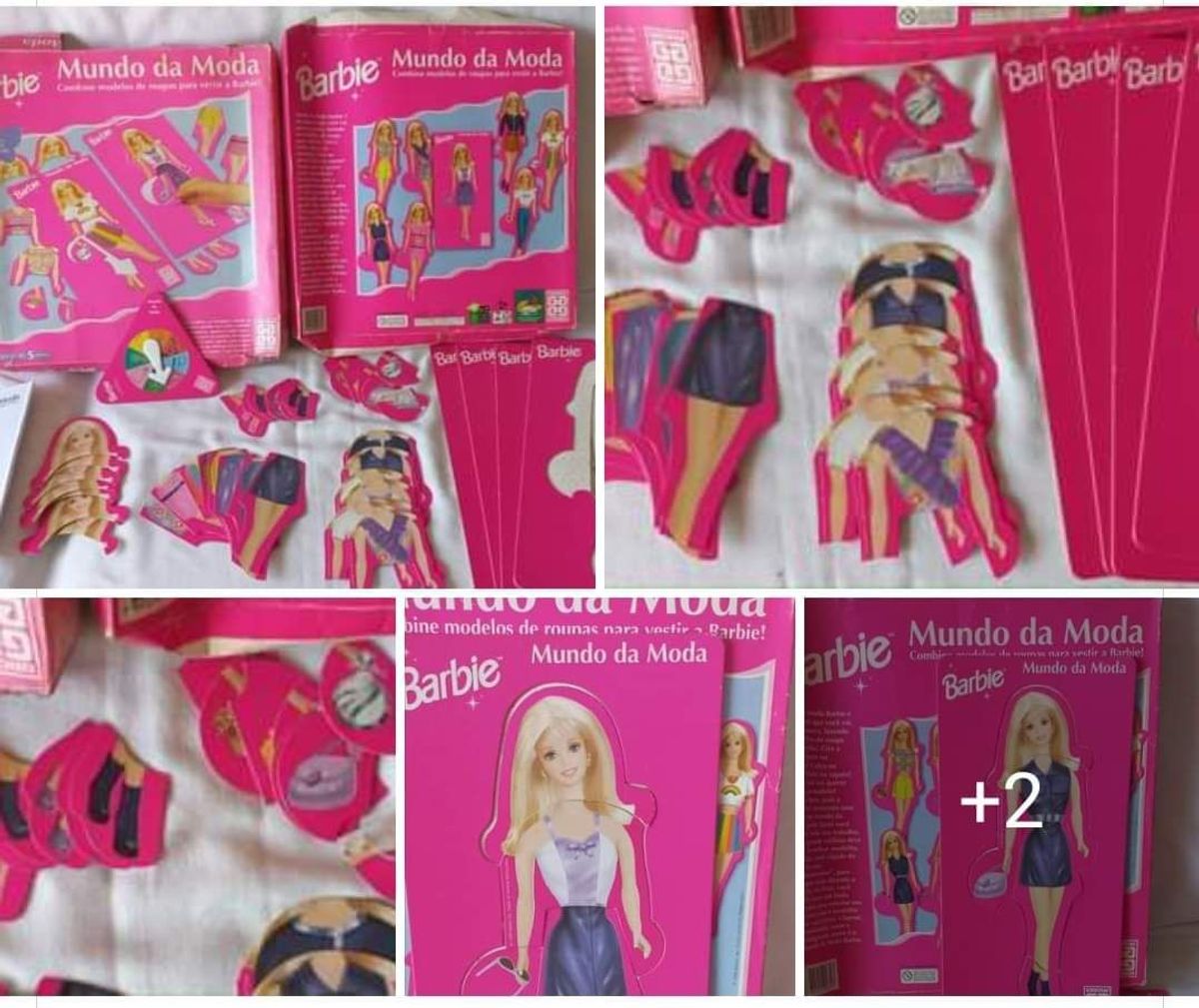 Jogo Barbie Mundo da Moda Raro Antigo, Brinquedo Grow Usado 76789364
