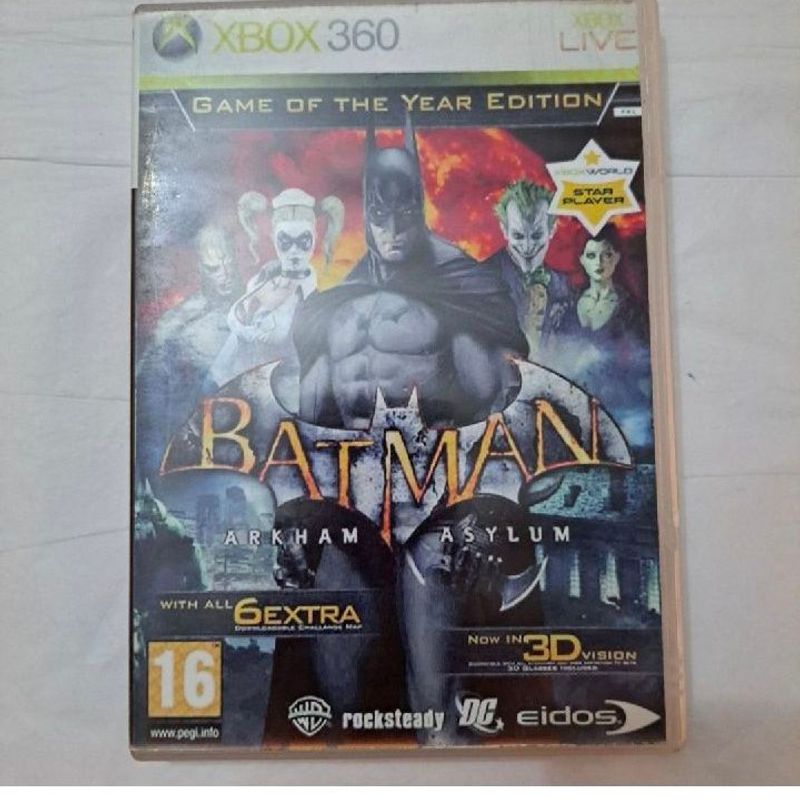 Batman Arkham Asylum - Xbox 360 Mídia Física Usado - Mundo Joy Games -  Venda, Compra e Assistência em Games e Informática