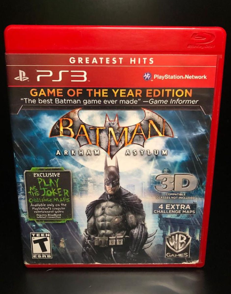 Jogo Batman: Arkham Asylum - PS3 - MeuGameUsado