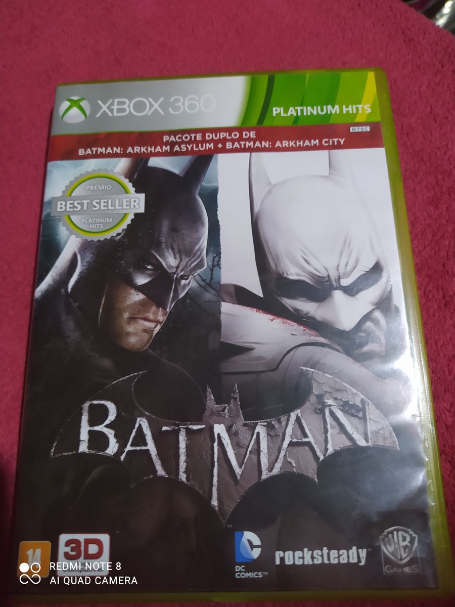 Jogo Batman Arkham City - Xbox 360 Mídia Física Usado