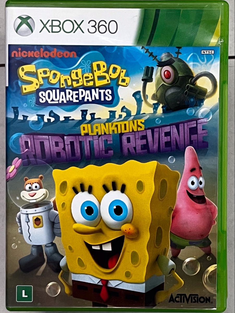 Jogo Bob Esponja Original para Xbox 360 Jogo de Videogame Xbox Usado