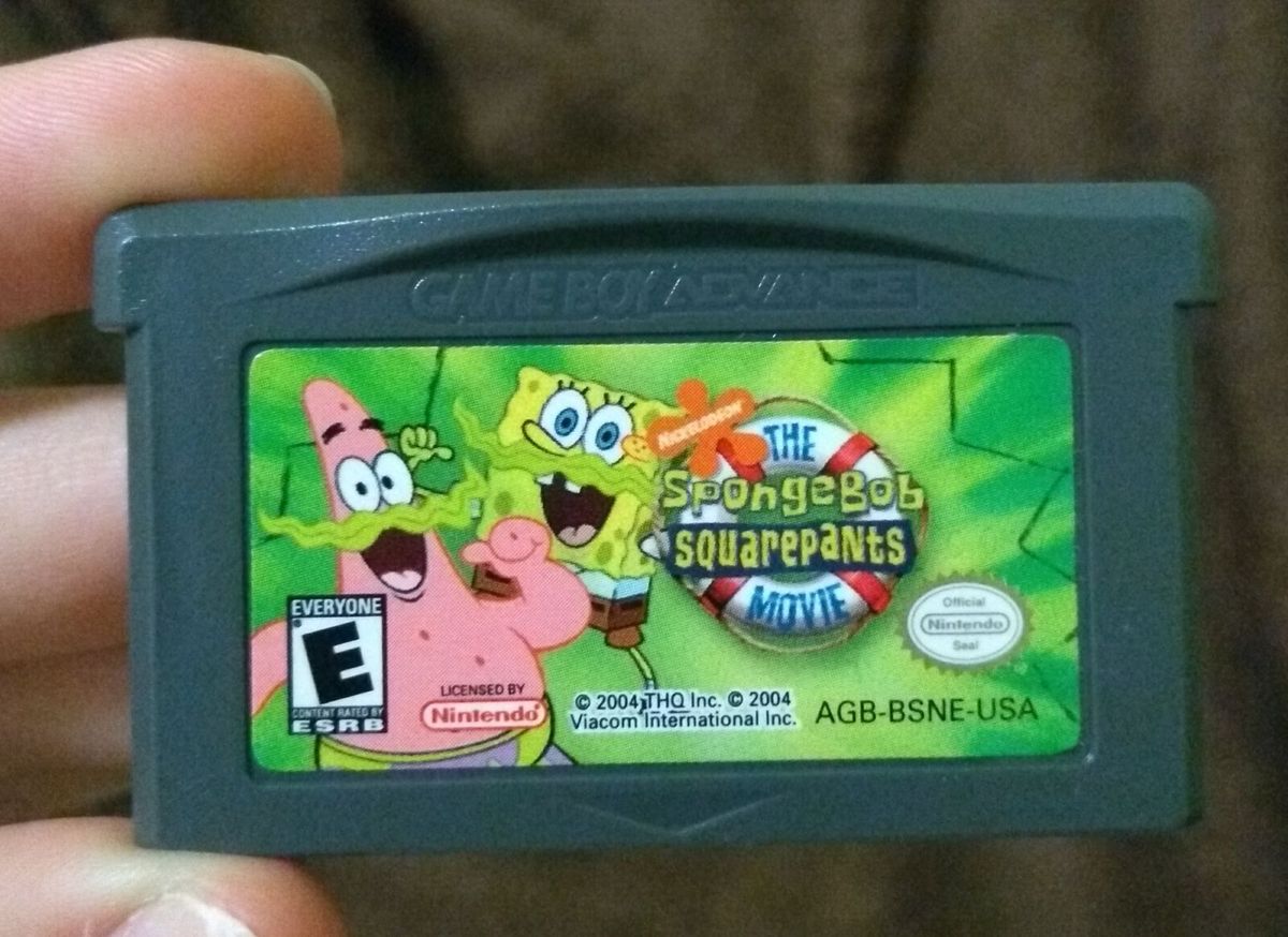 Jeu Game Boy Advance Bob L'Éponge (version Espagnole) - Bon état