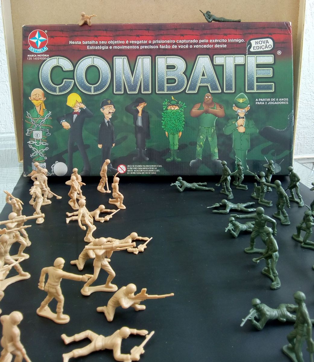 Jogo De Tabuleiro Combate Guerra Soldado Original Estrela em Promoção na  Americanas