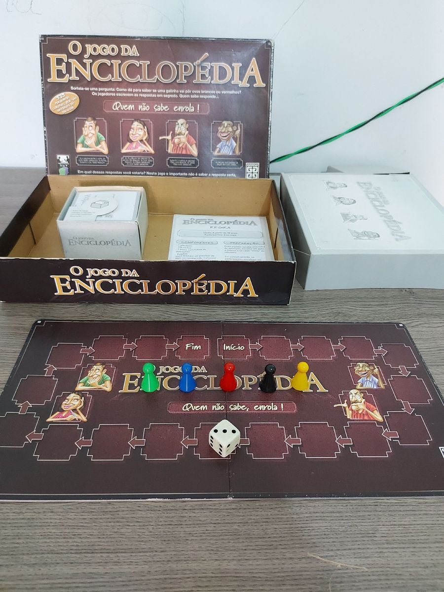Jogo da Enciclopédia Completo + Brinde | Jogo de Tabuleiro Grow Usado ...