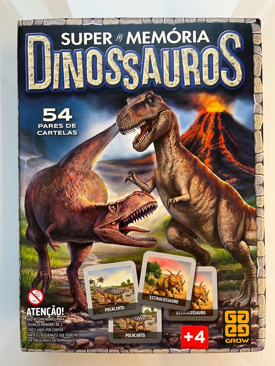 Jogo Supermemória Dinossauros - Loja Grow