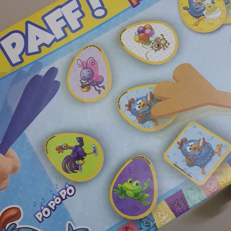 Jogo Da Memória Galinha Pintadinha®- Azul & Amarelo- 24Pçs- Reval