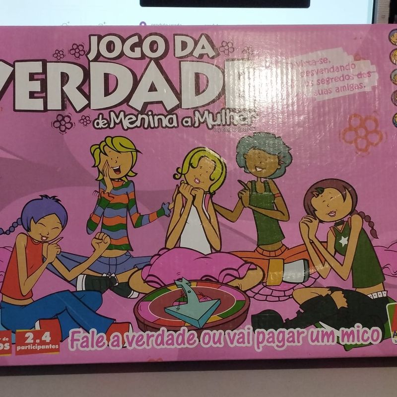 Jogo da Verdade - de Menina À Mulher - de Tabuleiro da Marca Algazarra  Brinquedos | Jogo de Tabuleiro Algazarra Usado 39300444 | enjoei