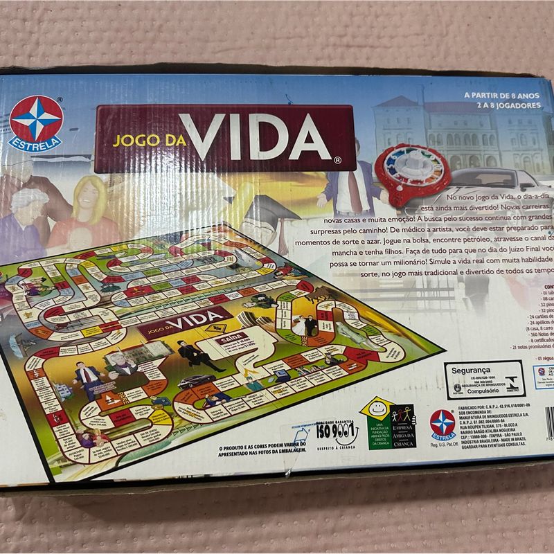 Jogo da Vida Antiga | Jogo de Tabuleiro Estrela Usado 19320815 | enjoei