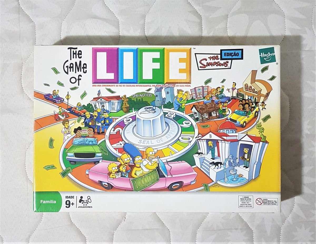 The Game Of Life - Simpsons Edition, Jogo de Tabuleiro Hasbro Usado  1404588