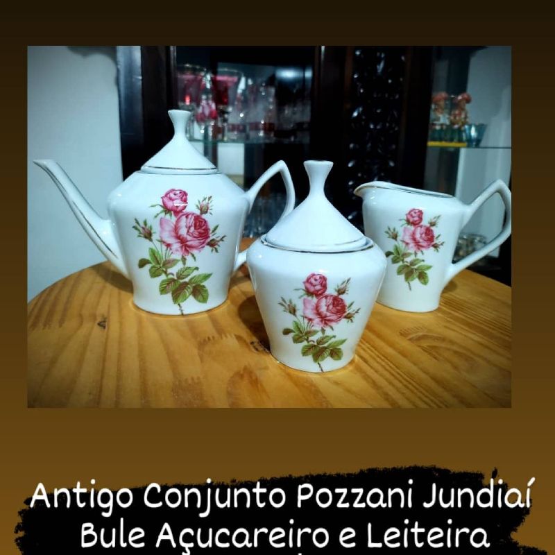 Jogo de Café Antigo de Porcelana Canelada | Móvel de Antiquário Pozzani  Usado 69240765 | enjoei