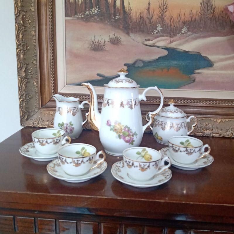 Jogo de Chá e Café Porcelana Schmidt Antigo Vintage | Móvel de Antiquário  Porcelana Schmidt/Real Usado 65484964 | enjoei