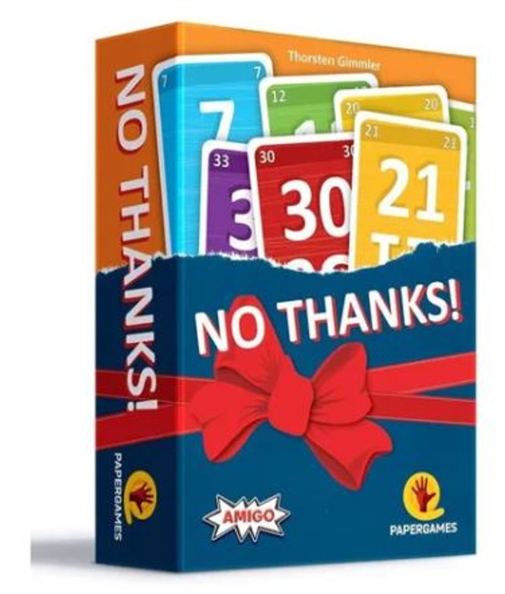 Jogo de Cartas Card Game No Thanks! Papergames Brinquedo Papergame