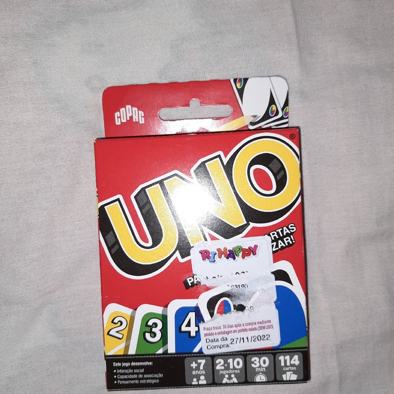 Jogo Uno Baralho Original Copag - 114 Cartas - Escorrega o Preço