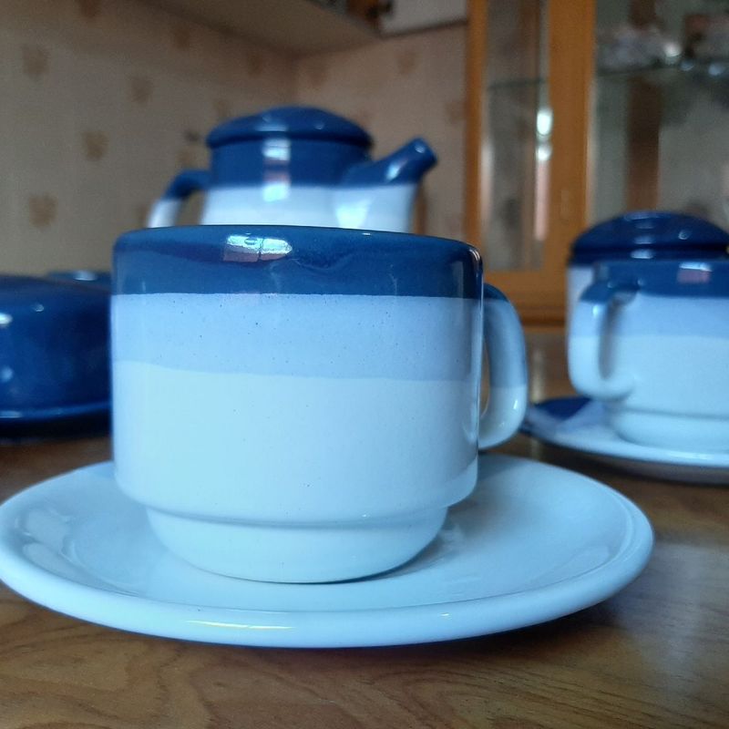 Jogo de Chá Completo Porcelana | Produto Vintage e Retro Nunca Usado  71401048 | enjoei