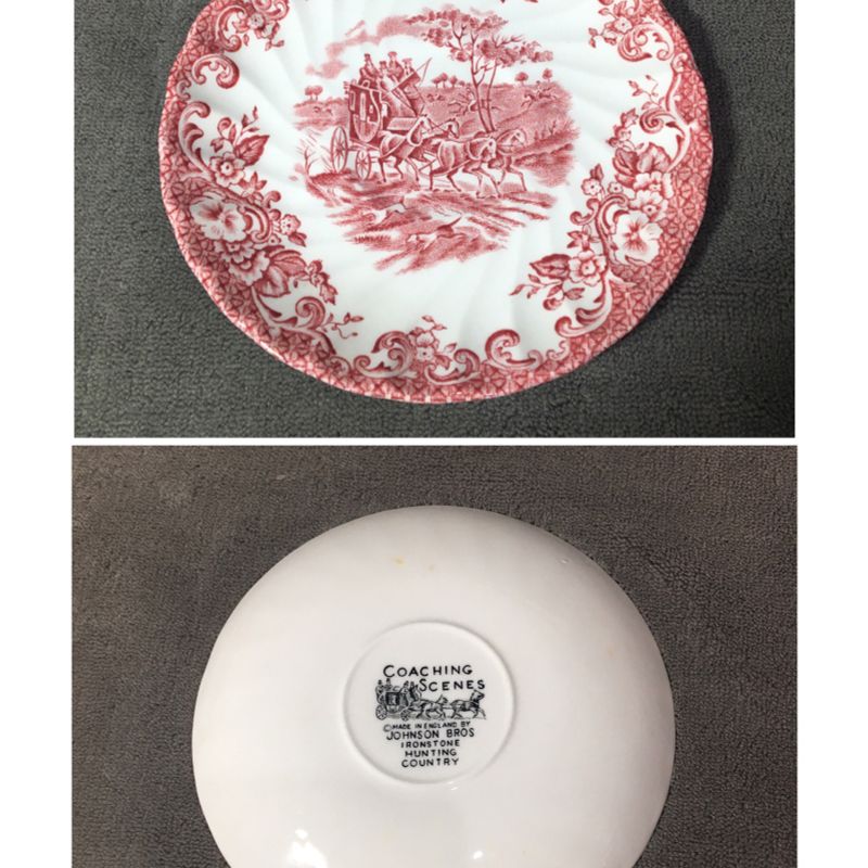 Jogo de Chá Porcelana Inglesa Bule + 6 Xícaras e Pires | Móvel de  Antiquário Johnson Bros Usado 41263508 | enjoei