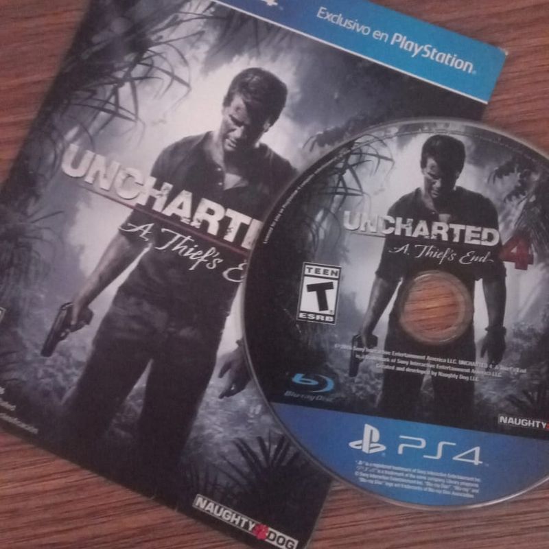 Jogo Uncharted A Thief's End 4 - Capa Papelão - Ps4 Original