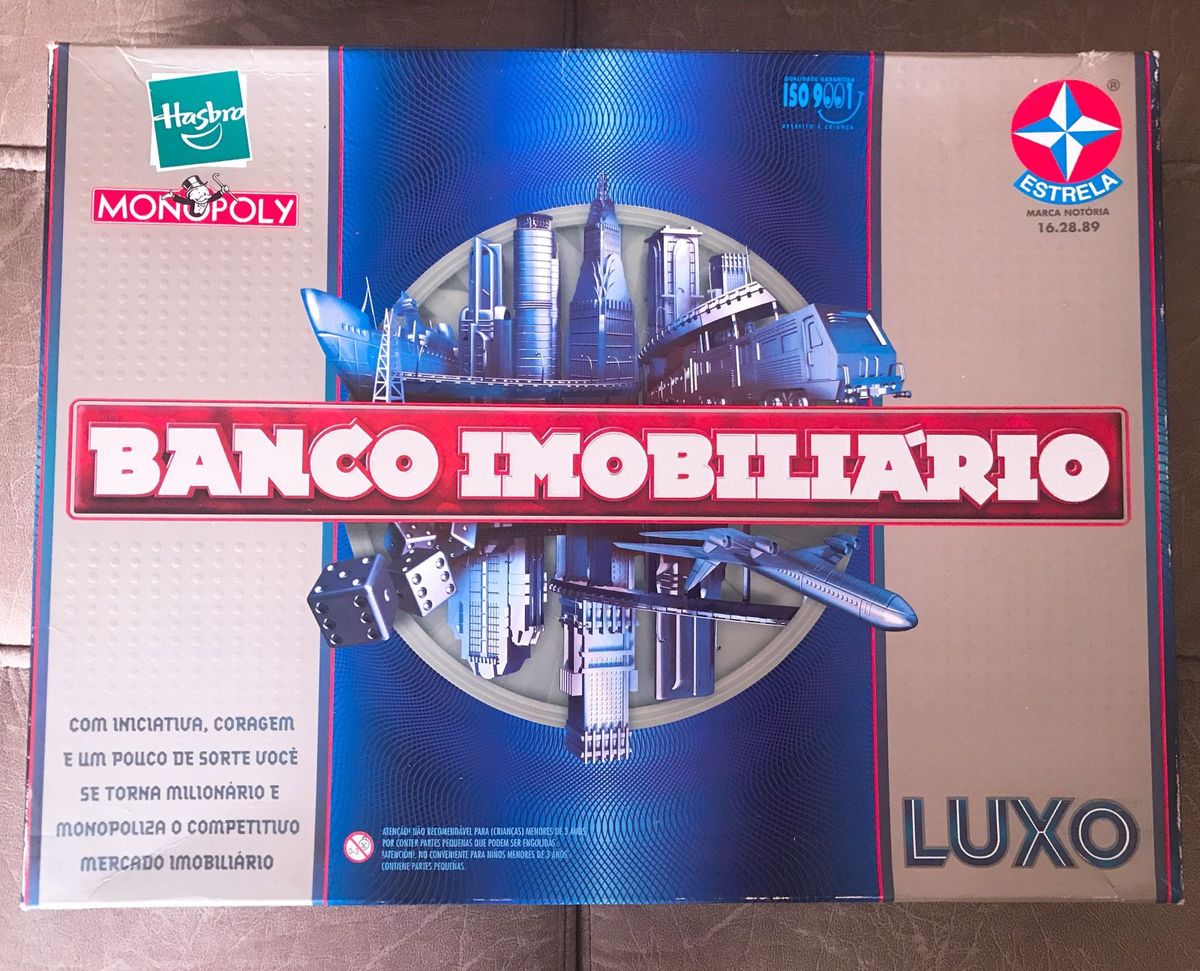 Jogo De Tabuleiro Banco Imobiliário Original Com Aplicativo - R$ 149,4